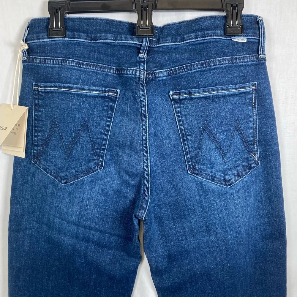 NWT MOTHER The Mid Rise Dazzler Ankle Fray Jeans Fancy Meeting You Here Wash 31 - Picture 10 of 15